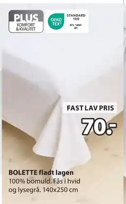 JYSK BOLETTE fladt lagen tilbud