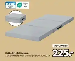 JYSK HYLLA BF15 foldemadras tilbud