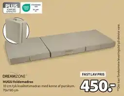 JYSK HUGU foldemadras tilbud