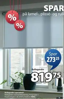 JYSK Rullegardin i specialmål tilbud