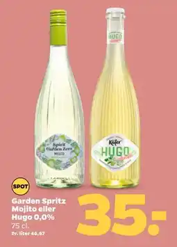 Netto Garden Spritz Mojito eller Hugo 0,0% tilbud