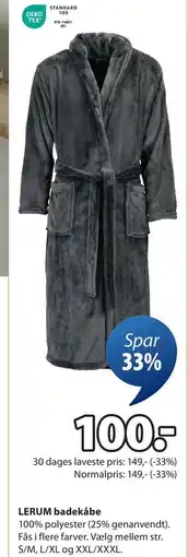 JYSK LERUM badekåbe tilbud