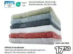 JYSK UPPSALA håndklæde tilbud