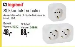 Harald Nyborg Stikkontakt schuko tilbud