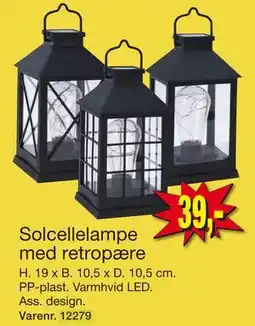 Harald Nyborg Solcellelampe med retropære tilbud