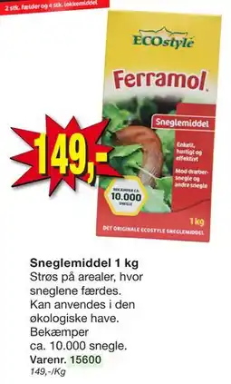 Harald Nyborg Sneglemiddel 1 kg tilbud