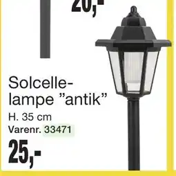 Harald Nyborg Solcellelampe ”antik” tilbud