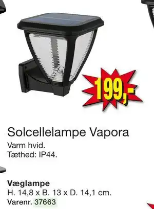 Harald Nyborg Solcellelampe Vapora tilbud
