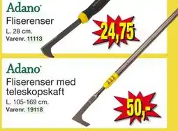 Fliserenser med teleskopskaft