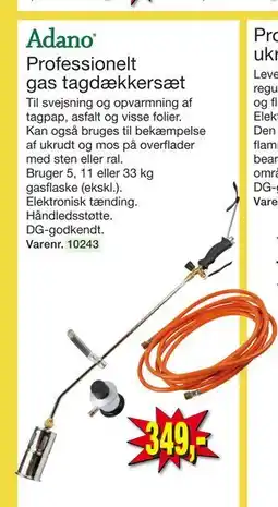 Harald Nyborg Professionelt gas tagdækkersæt tilbud