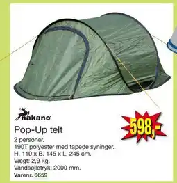 Harald Nyborg Pop-Up telt tilbud