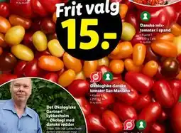 Lidl Økologiske danske tomater San Marzano tilbud