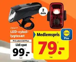 Lidl LED-cykellygtesæt tilbud