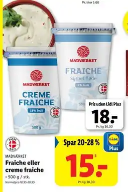 Lidl Fraiche eller creme fraiche tilbud
