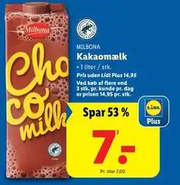 Lidl Kakaomælk tilbud