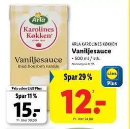Lidl Vaniljesauce tilbud