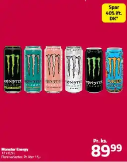 Fleggaard Monster energy tilbud