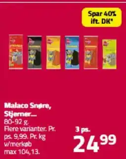 Fleggaard Malaco Snøre, Stjerner... tilbud