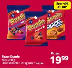 Fleggaard Fazer Dumle tilbud