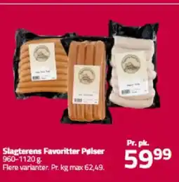 Fleggaard Slagterens Favoritter Pølser tilbud