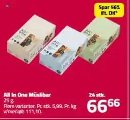Fleggaard All In One Müslibar tilbud