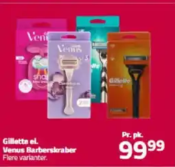 Fleggaard Gillette el. Venus Barberskraber Flere varianter. tilbud
