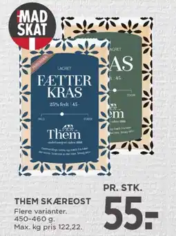 MENY THEM SKÆREOST tilbud
