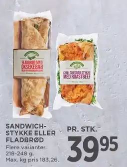 MENY SANDWICH- STYKKE ELLER FLADBRØD tilbud