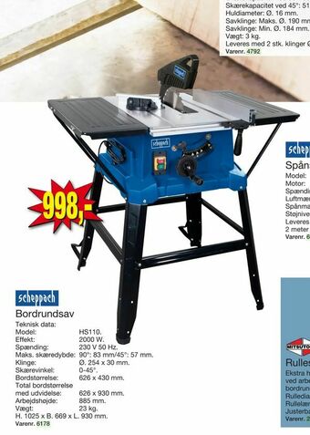 Harald Nyborg Bordrundsav tilbud