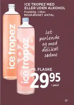 MENY Ice tropez med eller uden alkohol tilbud