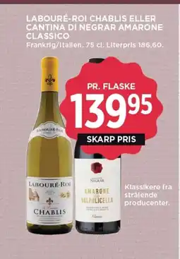MENY Labouré-roi chablis eller cantina di negrar amarone classico tilbud
