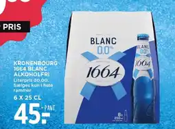 MENY Kronenbourg 1664 blanc alkoholfri tilbud