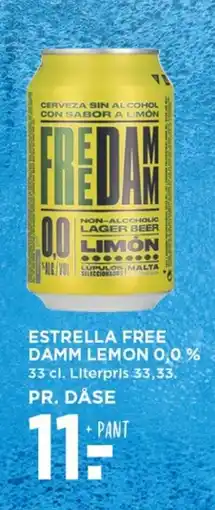 MENY Estrella free damm lemon 0,0% tilbud