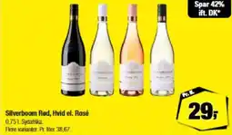 Calle Silverboom Rød, Hvid el. Rosé tilbud