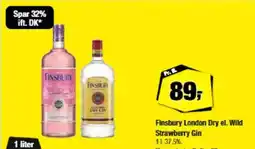 Calle Finsbury London Dry el. Wild Strawberry Gin tilbud