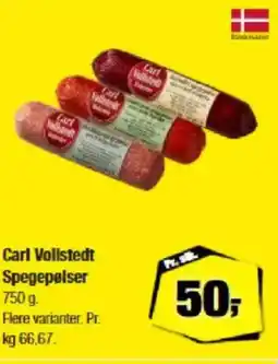 Calle Carl Vollstedt Spegepølser tilbud