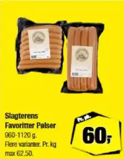 Calle Slagterens Favoritter Pølser tilbud