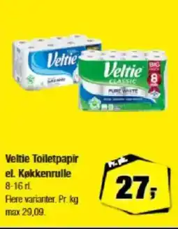 Calle Veltie Toiletpapir el. Køkkenrulle 8-16 ril. tilbud