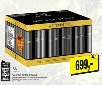 Harald Nyborg Antonius batteri 80 skud tilbud