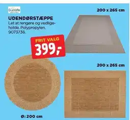 jem & fix UDENDØRSTÆPPE tilbud