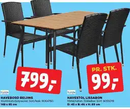 jem & fix HAVEBORD BEIJING ELLER HAVESTOL LISSABON tilbud