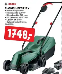 jem & fix PLÆNEKLIPPER 18 V tilbud