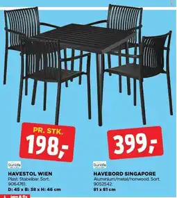 jem & fix HAVESTOL WIEN ELLER HAVEBORD SINGAPORE tilbud