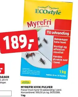 jem & fix MYREFRI KVIK PULVER 1 KG tilbud