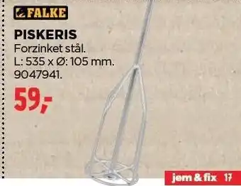 jem & fix FALKE PISKERIS tilbud