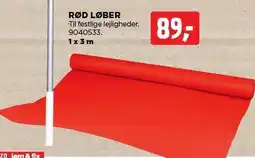 jem & fix RØD LØBER tilbud