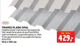 jem & fix RODENA TRAPEZ PLADE OPAL tilbud