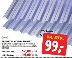 jem & fix RODENA TRAPEZ PLADE BLÅTONET tilbud