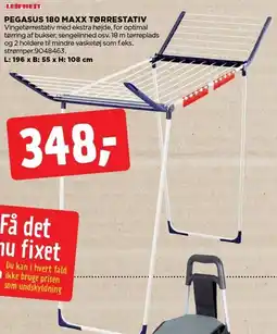 jem & fix LEIFHEIT PEGASUS 180 MAXX TØRRESTATUV tilbud