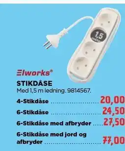 jem & fix ELWORKS STIKDÅSE tilbud